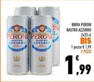 Offerta per Peroni - Birra Nastro Azzurro a 1,99€ in Conad
