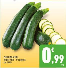 Offerta per Zucchine Verdi a 0,99€ in Conad
