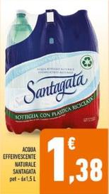 Offerta per Santagata - Acqua Effervescente Naturale a 1,38€ in Conad