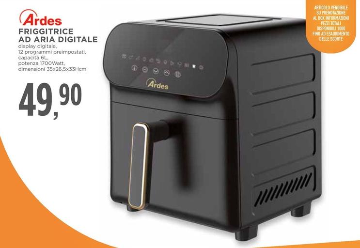 Offerta per Ardes - Friggitrice Ad Aria Digitale a 49,9€ in Conad