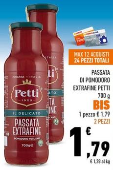 Offerta per Petti - Passata Di Pomodoro Extrafine a 1,79€ in Conad