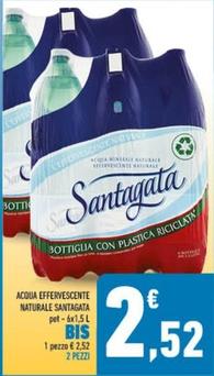 Offerta per Santagata - Acqua Effervescente Naturale a 2,52€ in Conad
