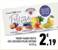 Offerta per Vipiteno - Yogurt Magro Frutta -50% Zuccheri Fitline a 2,19€ in Conad