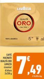 Offerta per Lavazza - Caffè Macinato Qualità Oro a 7,49€ in Conad