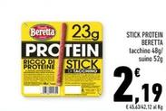 Offerta per Beretta - Stick Protein a 2,19€ in Conad