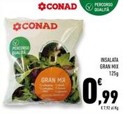 Offerta per Conad - Insalata Gran Mix Percorso Qualita a 0,99€ in Conad Superstore