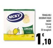 Offerta per Nicky - Tovaglioli Decorati Maxi a 1,1€ in Conad Superstore