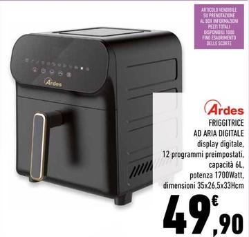 Offerta per Ardes - Friggitrice Ad Aria Digitale a 49,9€ in Conad Superstore