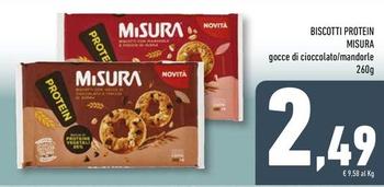 Offerta per Misura - Biscotti Protein a 2,49€ in Conad Superstore