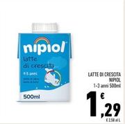 Offerta per Nipiol - Latte Di Crescita a 1,29€ in Conad Superstore