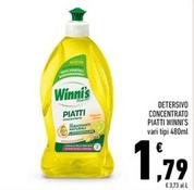 Offerta per Winni's - Detersivo Concentrato Piatti a 1,79€ in Conad Superstore