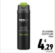 Offerta per Gillette - Gel Da Barba Labs a 4,29€ in Conad Superstore