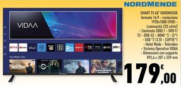 Offerta per Nordmende - Smart Tv 40" a 179€ in Conad Superstore