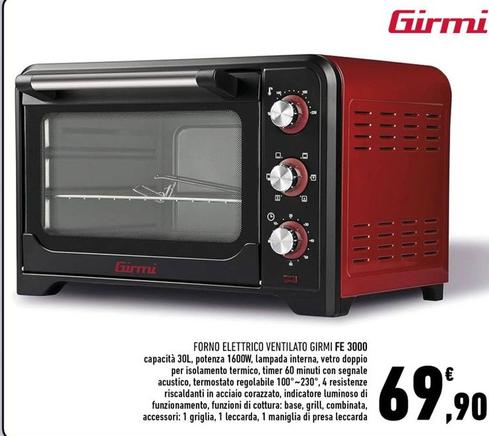 Offerta per Girmi - Forno Elettrico Ventilato FE 3000 a 69,9€ in Conad Superstore