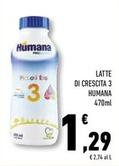 Offerta per Humana - Latte Di Crescita 3 a 1,29€ in Conad Superstore