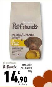 Offerta per  Cani Adulti Pollo & Riso  a 14,9€ in Conad Superstore