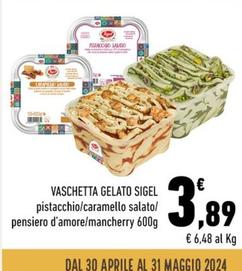 Offerta per Sigel - Vaschetta Gelato a 3,89€ in Spazio Conad