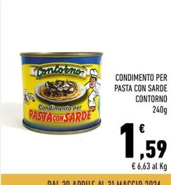 Offerta per F.lli Contorno - Condimento Per Pasta Con Sarde a 1,59€ in Spazio Conad