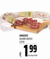 Offerta per Cavazzuti - Salame Gentile a 1,99€ in Coop