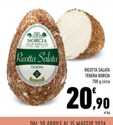 Offerta per Norcia - Ricotta Salata Tenera a 20,9€ in Conad