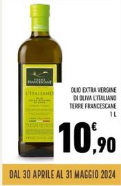 Offerta per Terre Francescane - Olio Extra Vergine L'Italiano Di Oliva L'italiano a 10,9€ in Conad