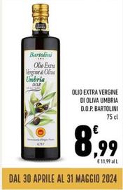 Offerta per Bartolini - Olio Extra Vergine Di Oliva Umbria D.O.P. a 8,99€ in Conad