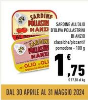 Offerta per Pollastrini Di Anzio - Sardine All'Olio D'Oliva a 1,75€ in Conad