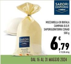 Offerta per Conad - Mozzarella Di Bufala Campana D.O.P. Sapori&Dintorni a 6,79€ in Conad