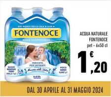 Offerta per Fontenoce - Acqua Naturale a 1,2€ in Conad