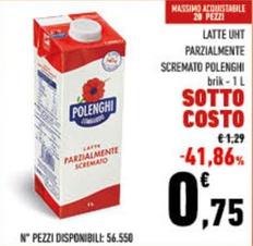 Offerta per Polenghi - Latte UHT Parzialmente Scremato a 0,75€ in Conad City