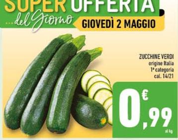 Offerta per Zucchine Verdi a 0,99€ in Conad City