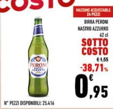 Offerta per Peroni - Birra Nastro Azzurro a 0,95€ in Conad City