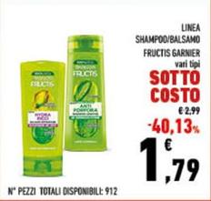 Offerta per Garnier - Linea Shampoo/Balsamo Fructis a 1,79€ in Conad City