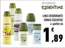 Offerta per Conad - Linea Deodorante Essentiae a 1,89€ in Conad City