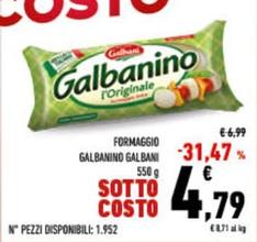 Offerta per Galbani - Formaggio Galbanino  a 4,79€ in Conad City
