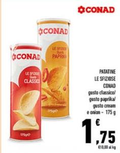 Offerta per Conad - Patatine Le Sfiziose  a 1,75€ in Conad City