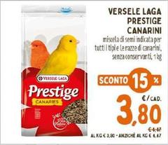 Offerta per  Versele Laga - Prestige Canarini  a 3,8€ in Pet Store Conad