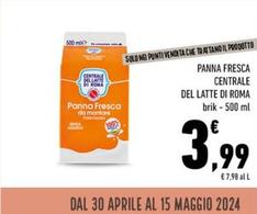 Offerta per Centrale Del Latte Di Roma - Panna Fresca a 3,99€ in Spazio Conad