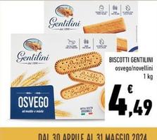 Offerta per Gentilini - Biscotti a 4,49€ in Spazio Conad