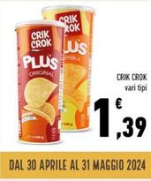 Offerta per Crik Crok - Vari Tipi a 1,39€ in Spazio Conad
