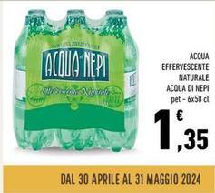 Offerta per Acqua Di Nepi - Acqua Effervescente Naturale a 1,35€ in Spazio Conad