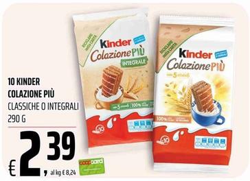 Offerta per Kinder - Colazione Più a 2,39€ in Coop