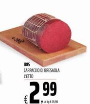 Offerta per Ibis - Carpaccio Di Bresaola a 2,99€ in Coop