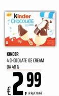 Offerta per Kinder - 4 Chocolate Ice Cream a 2,99€ in Coop