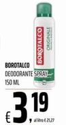 Offerta per Borotalco - Deodorante Spray a 3,19€ in Coop