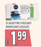 Offerta per Nivea - 25 Salviettine Struccanti Rinfrescanti O Delicate a 1,99€ in Coop