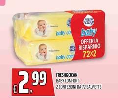 Offerta per Fresh & Clean - Baby Comfort 2 Confezioni Da 72 Salviette a 2,99€ in Coop