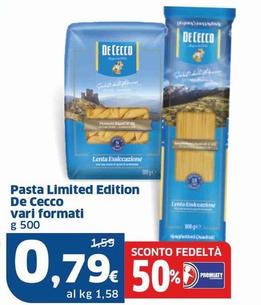 Offerta per De Cecco - Pasta Limited Edition a 0,79€ in Sigma