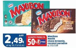 Offerta per Nestlè - Maxibon Choco Brownie, Coconut Paradise a 2,49€ in Sigma