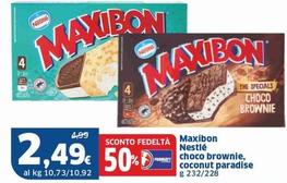 Offerta per Nestlè - Maxibon Choco Brownie, Coconut Paradise a 2,49€ in Sigma